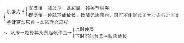 颈部屈曲的病人