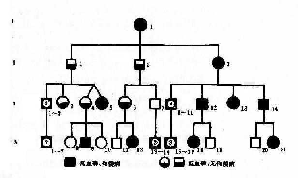 一例抗维生素D佝偻病系谱