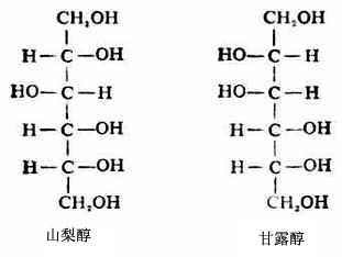 山梨醇和甘露醇构型式